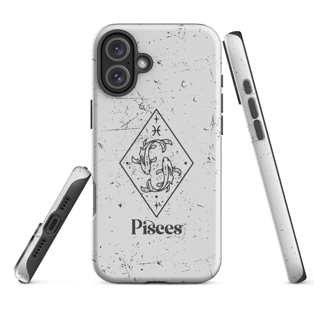 Pisces Zodiac iPhone 16 Plus Tough Case - Matte Finish - https://ascensionemporium.net